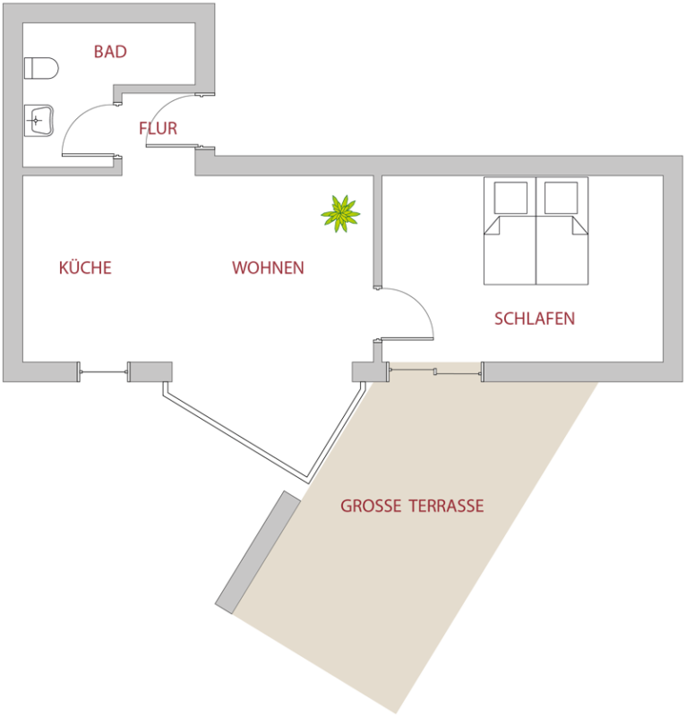 Grundriss Ferienwohnung 4